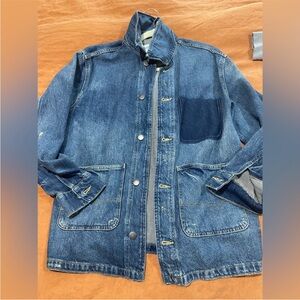 ZARA distressed denim jacket